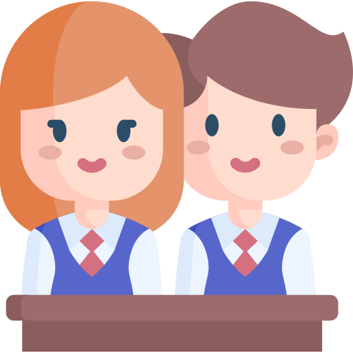 grade 6-8 students icons